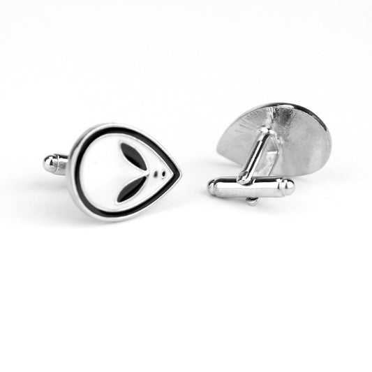 Cuff-daddy Alien Boutons De Manchette Anime Movie Alien Cufflinks - Zinc Alloy French-style Buttons