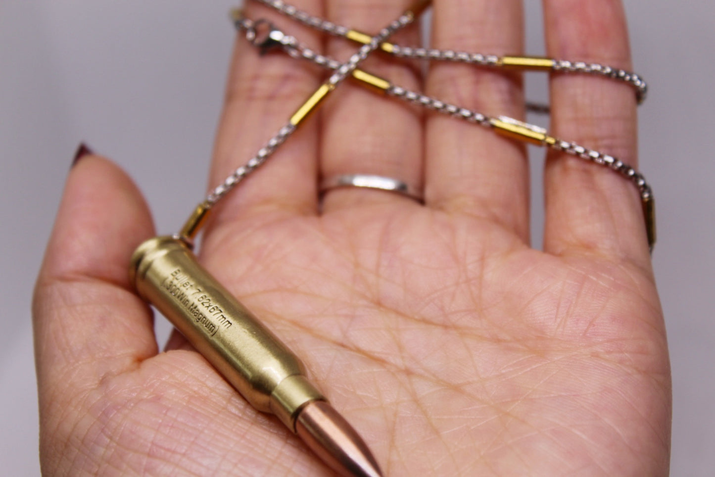 PUBG 98K Sniper Bullet Necklace - Rust-Resistant Titanium Steel for Durability and Style