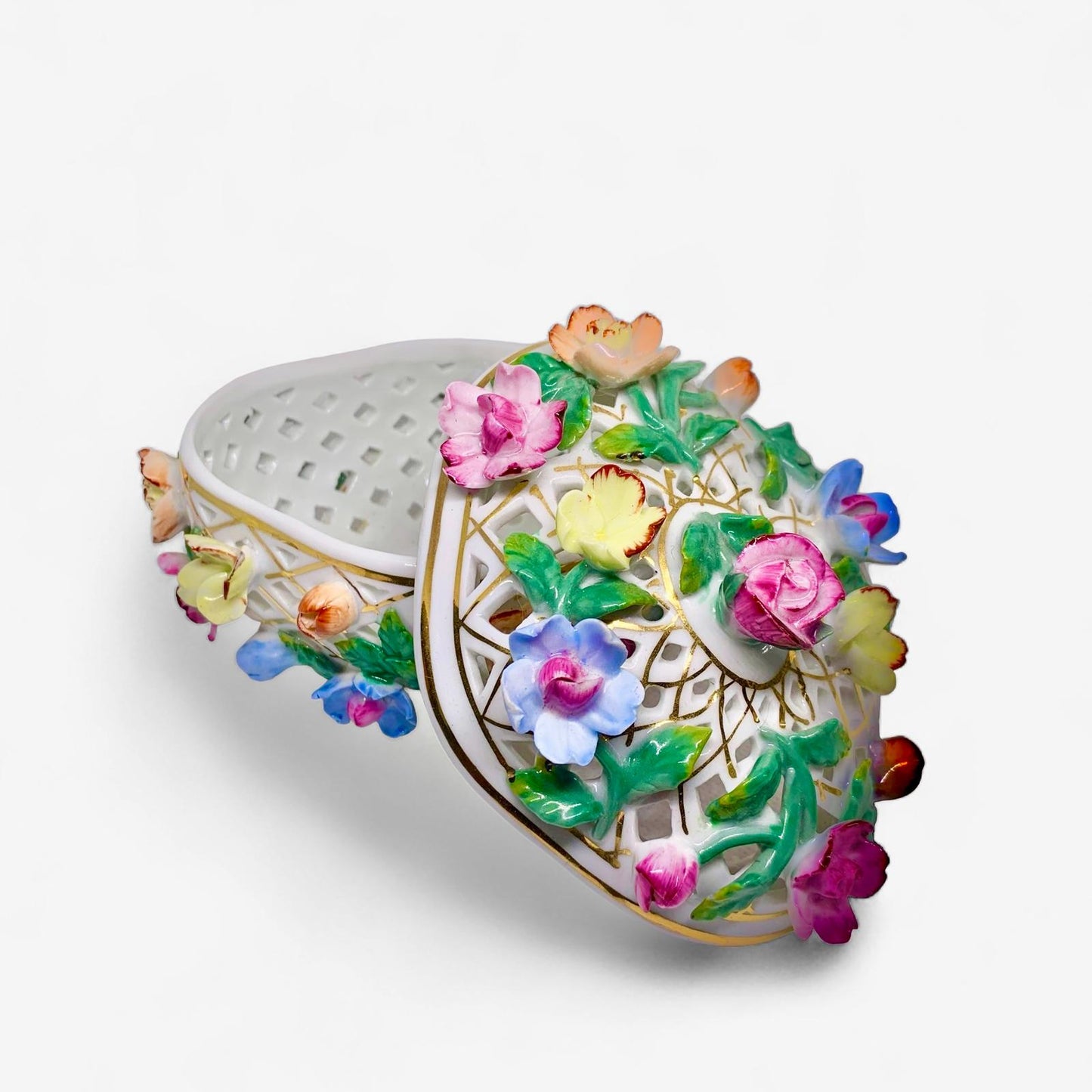Jewelry Organizer Vintage Jewelry Ceramic Box