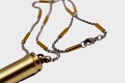 PUBG 98K Sniper Bullet Necklace - Rust-Resistant Titanium Steel for Durability and Style