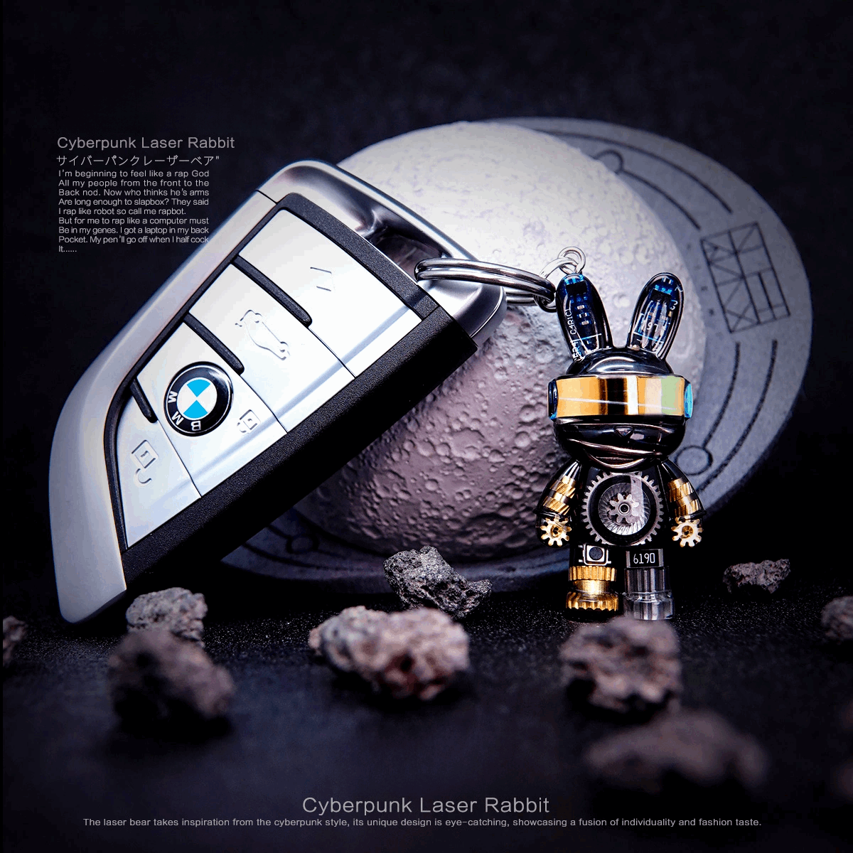 Cyberpunk Necklace - Cool Laser Rabbit - Xylostar
