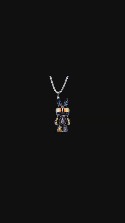 Cyberpunk Necklace - Cool Laser Rabbit