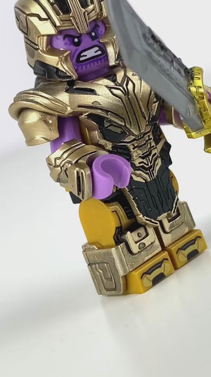 Lego Infinity Gauntlet Thanos Avengers Minifigure With Display Box